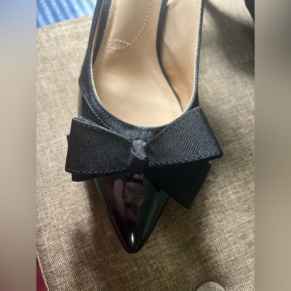 J Renee Woman’s Patent Leather Sling back Pumps 8,5 - Picture 3 of 10